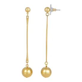 1928 Jewelry Classic Linear Gold Drop Earrings