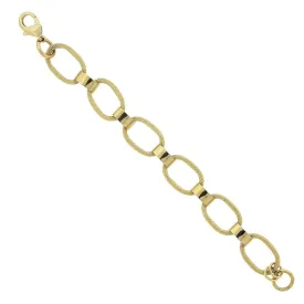 1928 Jewelry Classic Oval Textured Link Bracelet