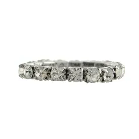 1928 Jewelry Single Row Crystal Stretch Ring