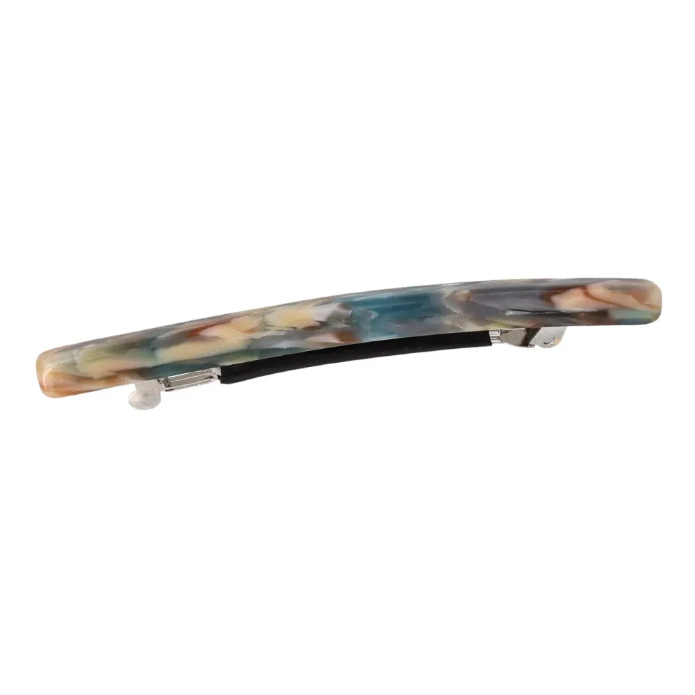 Acetate Marble Slim Bar Barrette