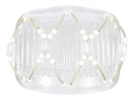 African Butterfly Hair Comb - Beada Tube Clear 59