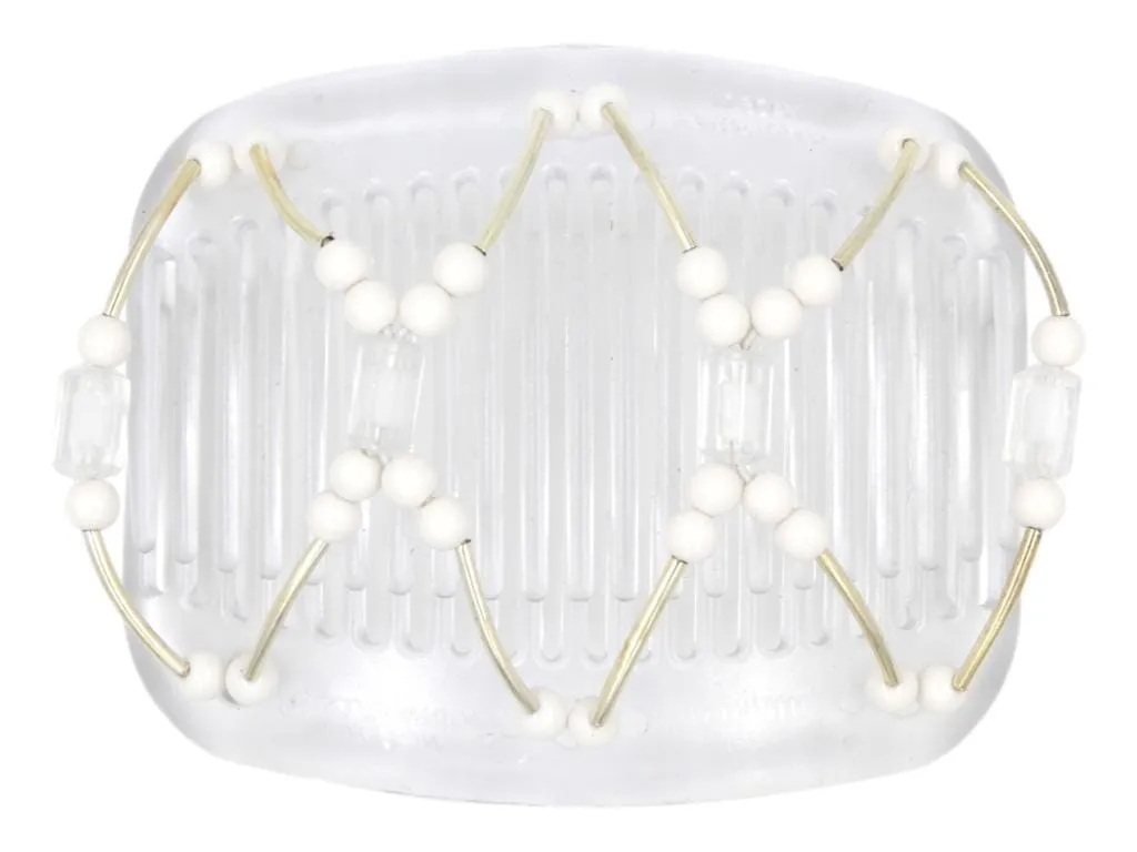 African Butterfly Hair Comb - Beada Tube Clear 59