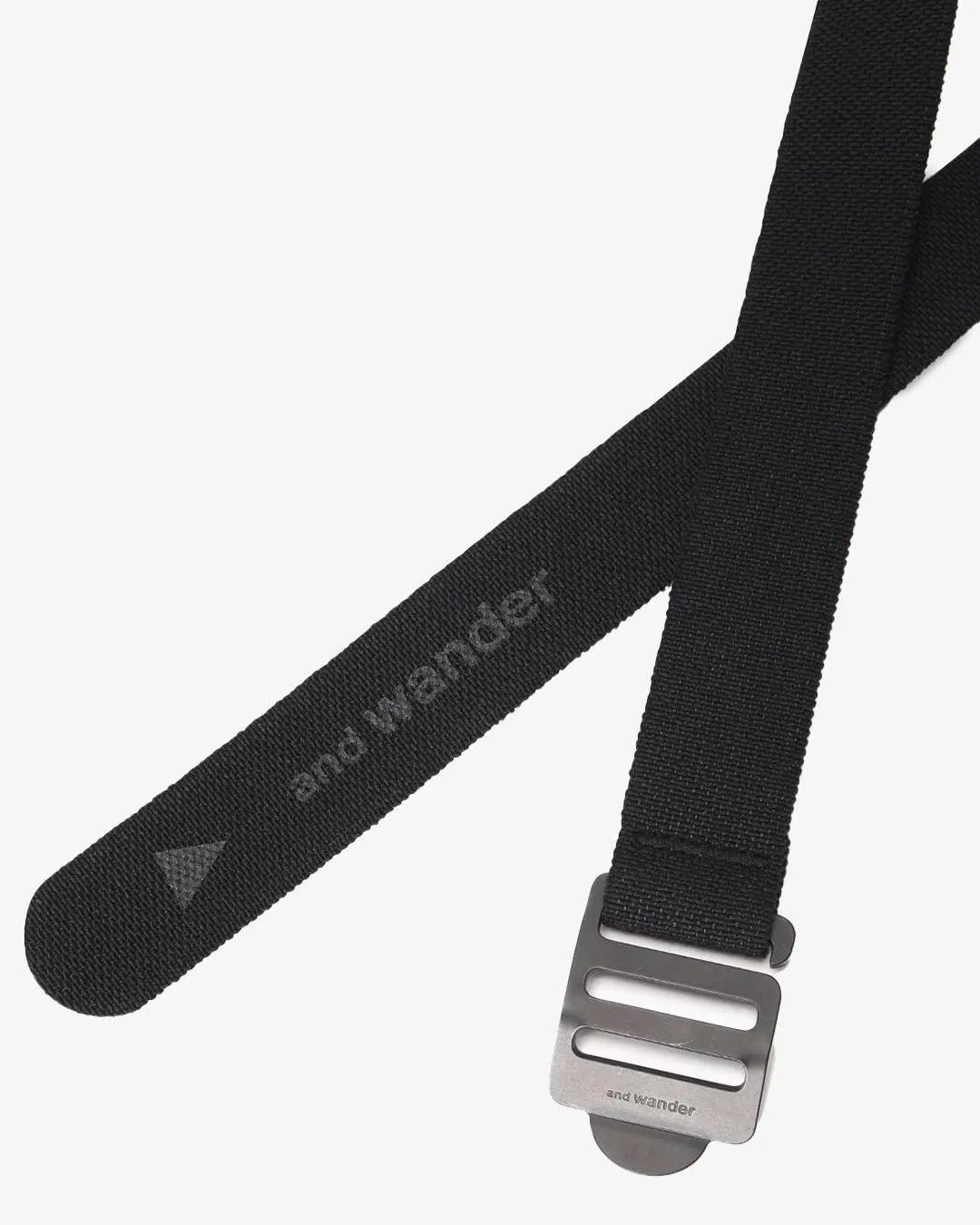 and wander Stretch Tape belt Black