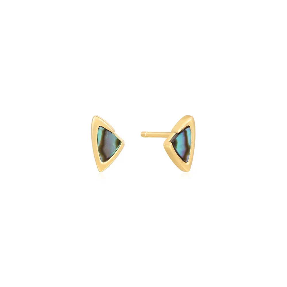 Ania Haie Arrow Abalone Stud Earrings