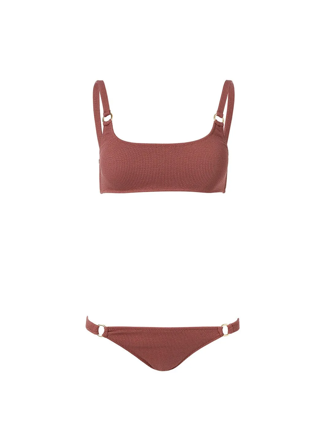 Bari Mocha Ridges Bikini Bottom