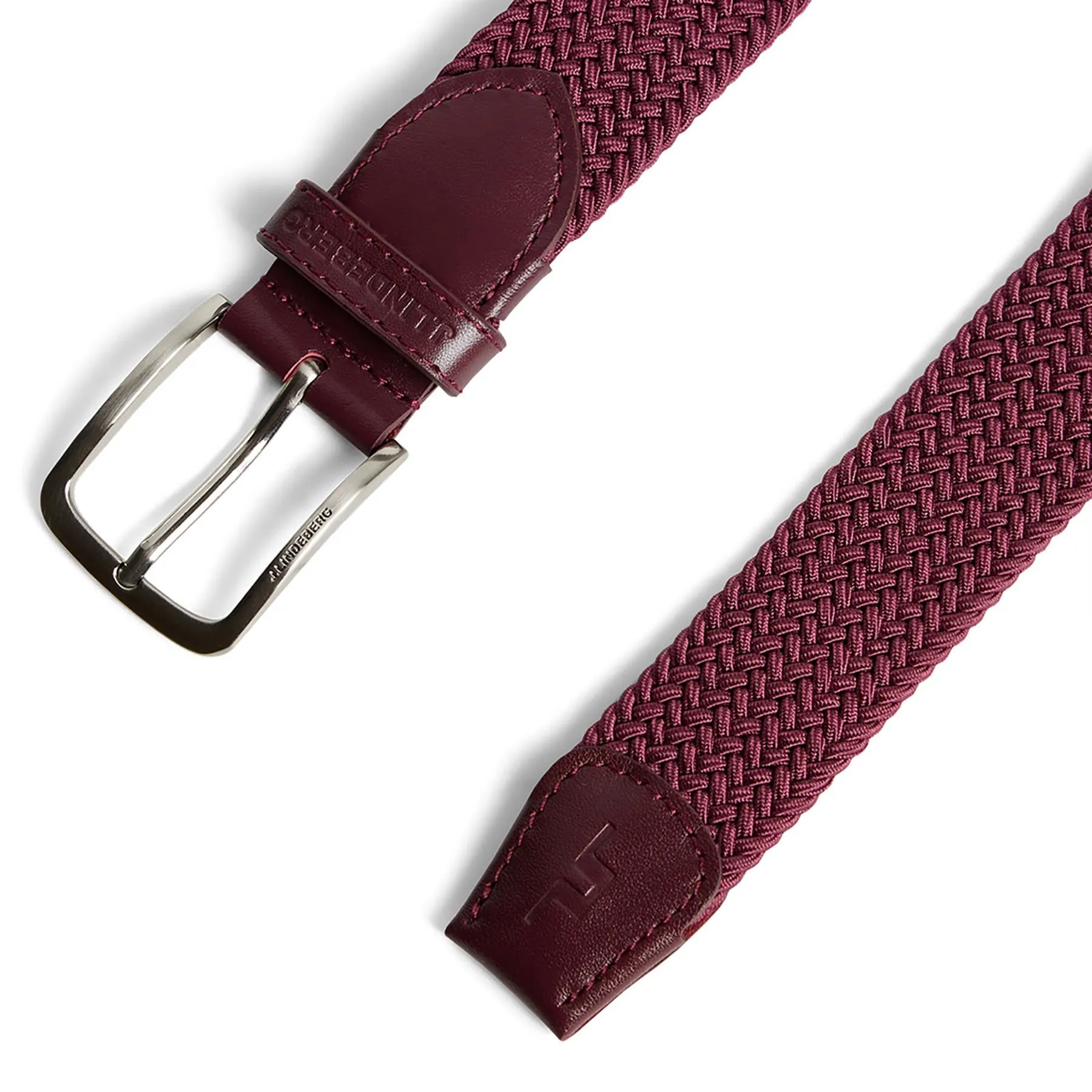 Bernhard Braided Elastic Belt Cabernet - AW24