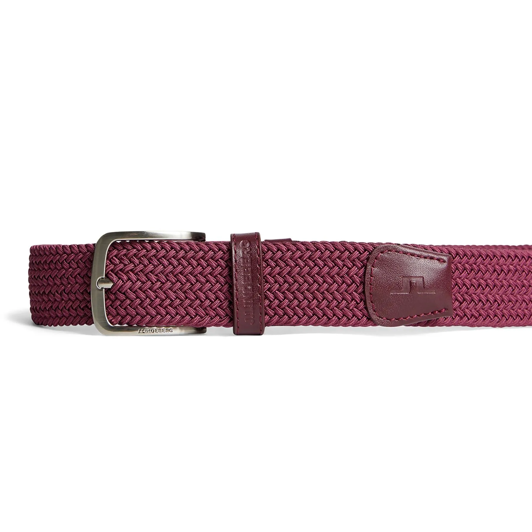 Bernhard Braided Elastic Belt Cabernet - AW24