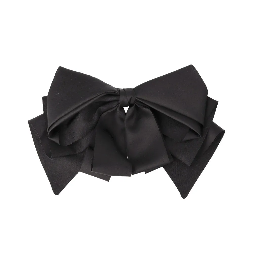 Big Layered Bow Hair Barrette