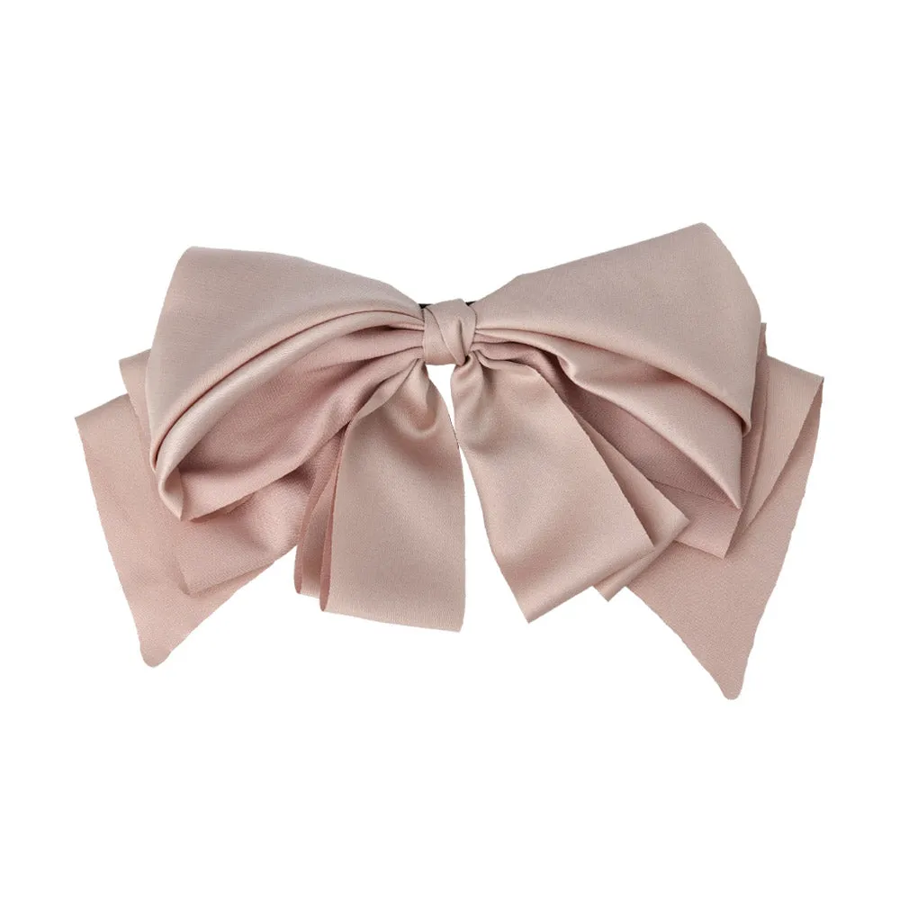 Big Layered Bow Hair Barrette