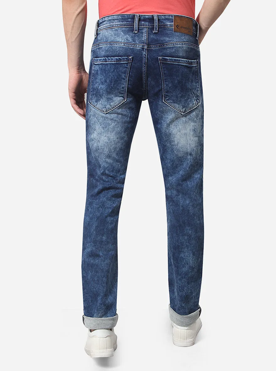 Bijou Blue Washed Narrow Fit Jeans | Greenfibre