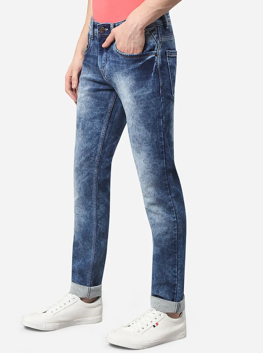 Bijou Blue Washed Narrow Fit Jeans | Greenfibre