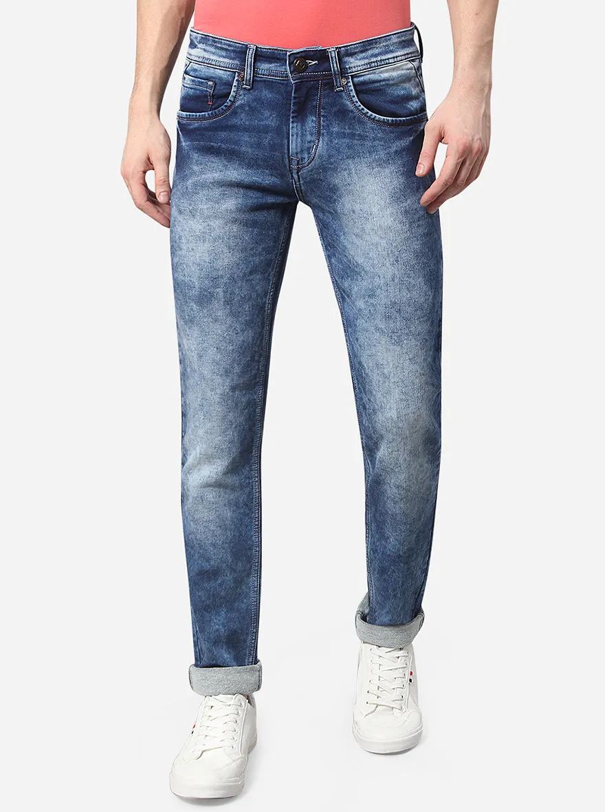 Bijou Blue Washed Narrow Fit Jeans | Greenfibre