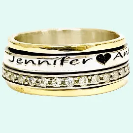 Bluenoemi Israeli Jewelry | Personalized Jewelry Gifts Spinner Ring · Inspiration Ring · Personalize the ring