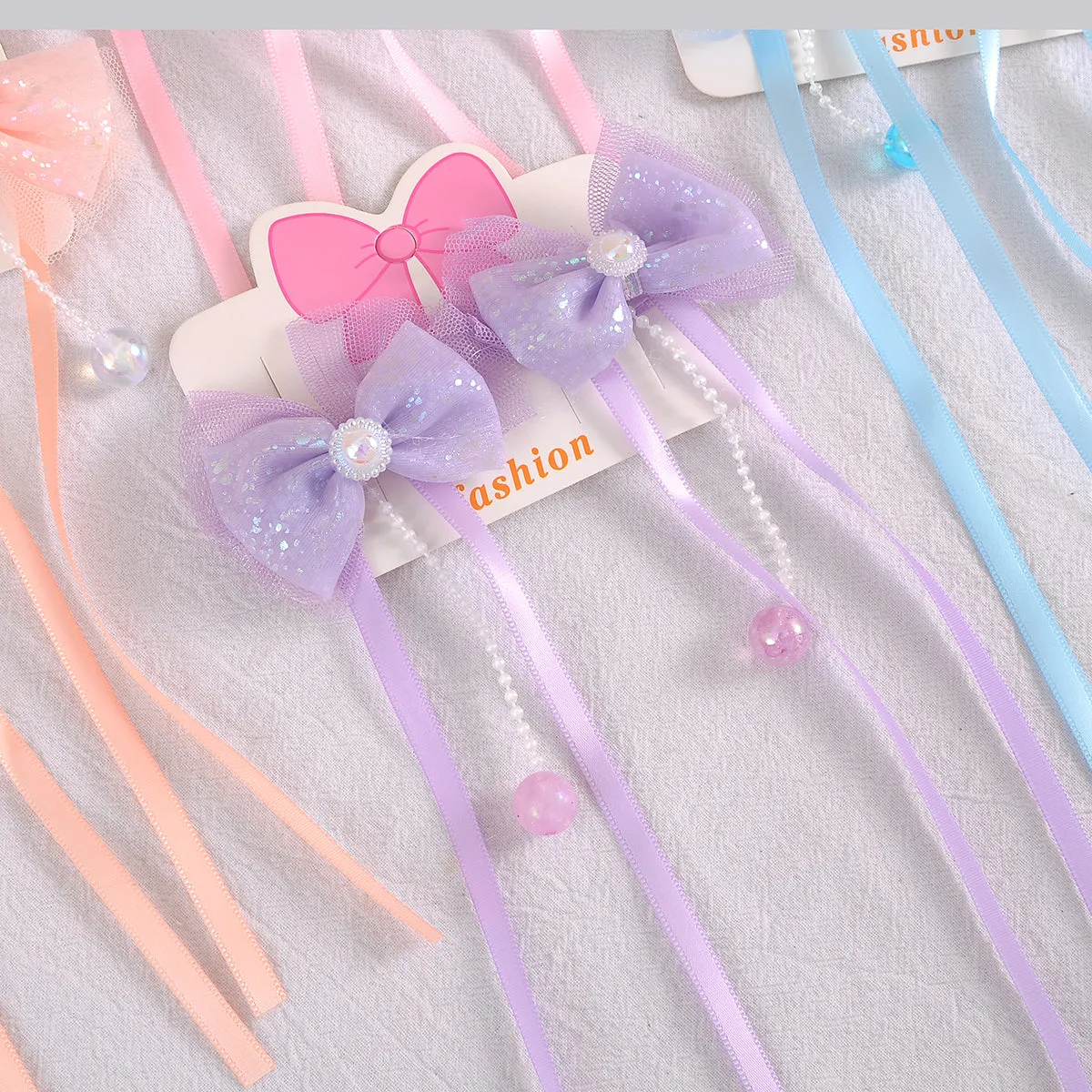 Bow  Shape Ribbon Hair Clip.