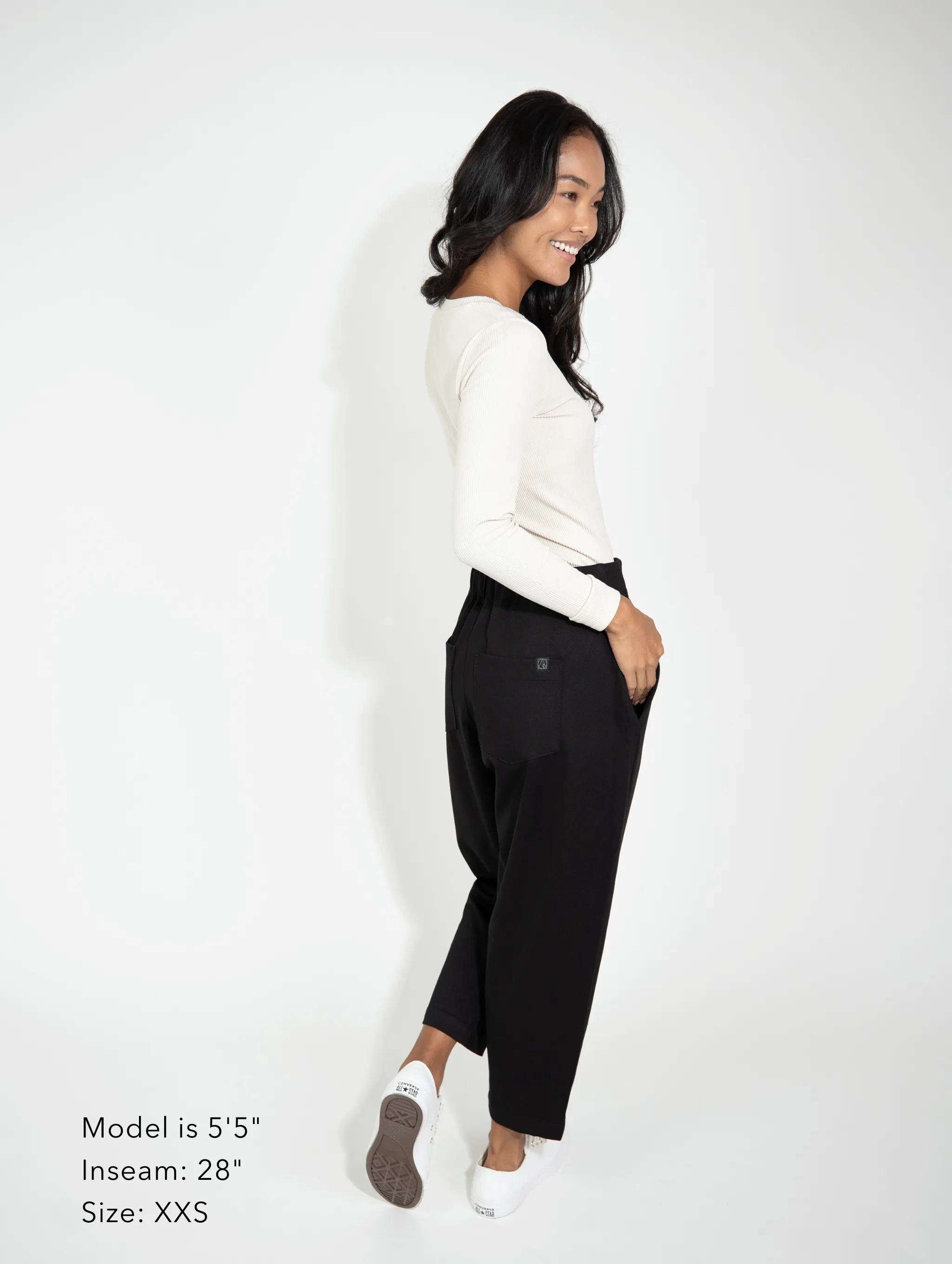 Bowery Pull On Balloon Pant - Black