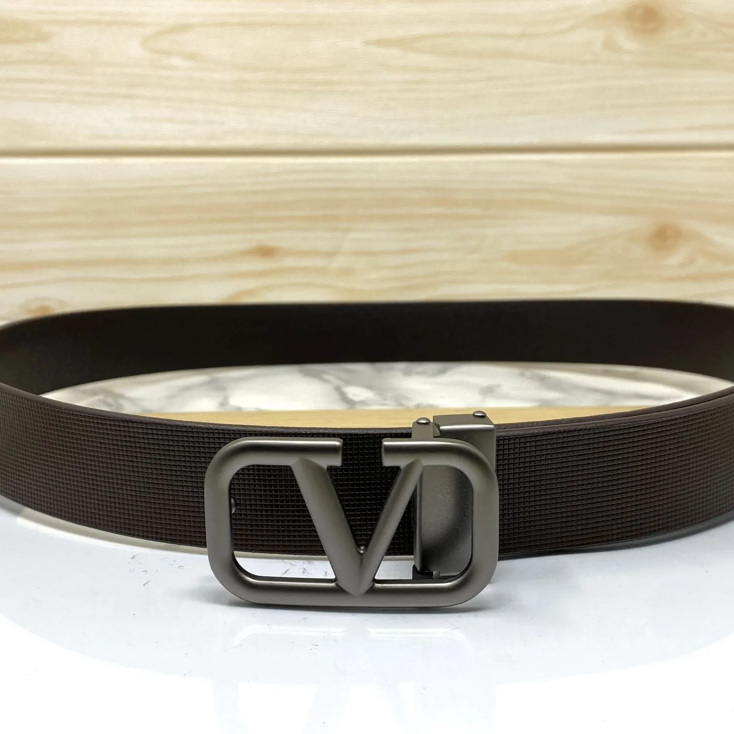 Casual V-Pattern Leather Strap Belt-JonasParamount