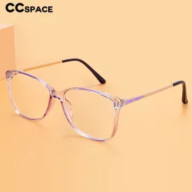 CCspace Women's Full Rim Square Tr 90 Titanium Eyeglasses 49587