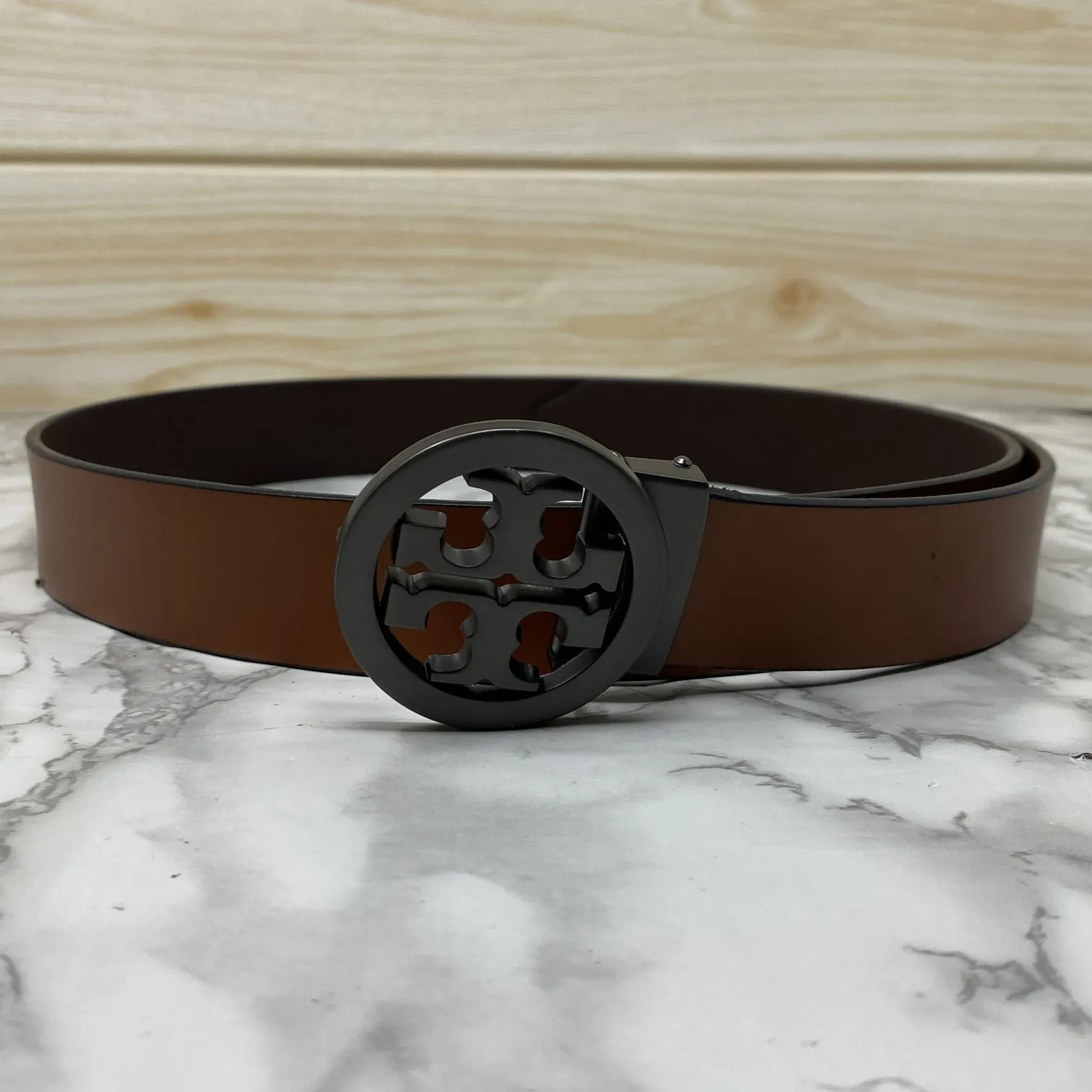 Classy Round Formal Leather Strap Belt-JonasParamount