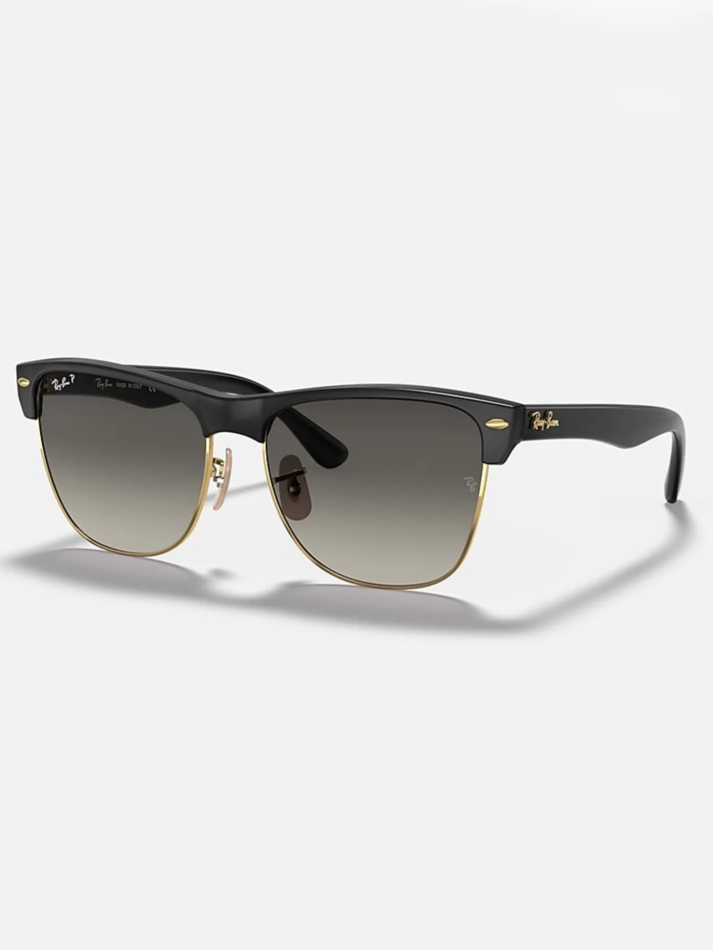 Clubmaster Oversized Matte Black/ Grey Gradient Glasses