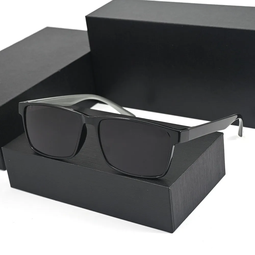 Cubojue Unisex Full Rim Oversized Square Tr 90 Titanium Polarized Sunglasses 2257