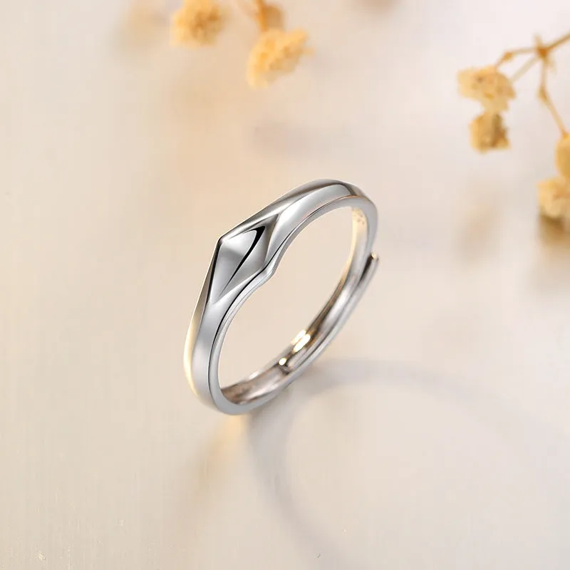 Custom Engraved Matching Wedding Bands for Couple