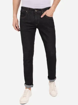 Dark Indigo Blue Solid Narrow Fit Jeans | Greenfibre