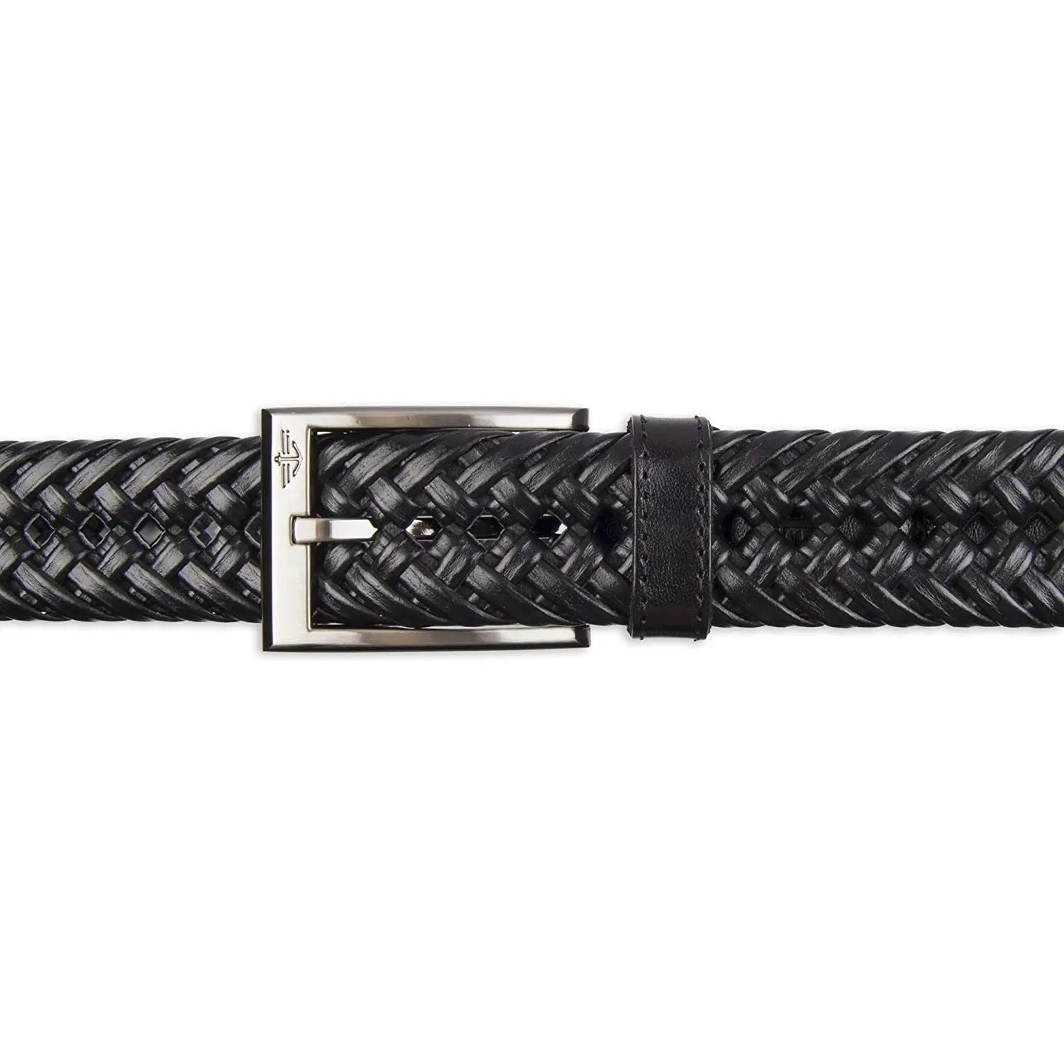 Dockers Men's Leather Braided Casual and Dress Belt | Color Black Leather