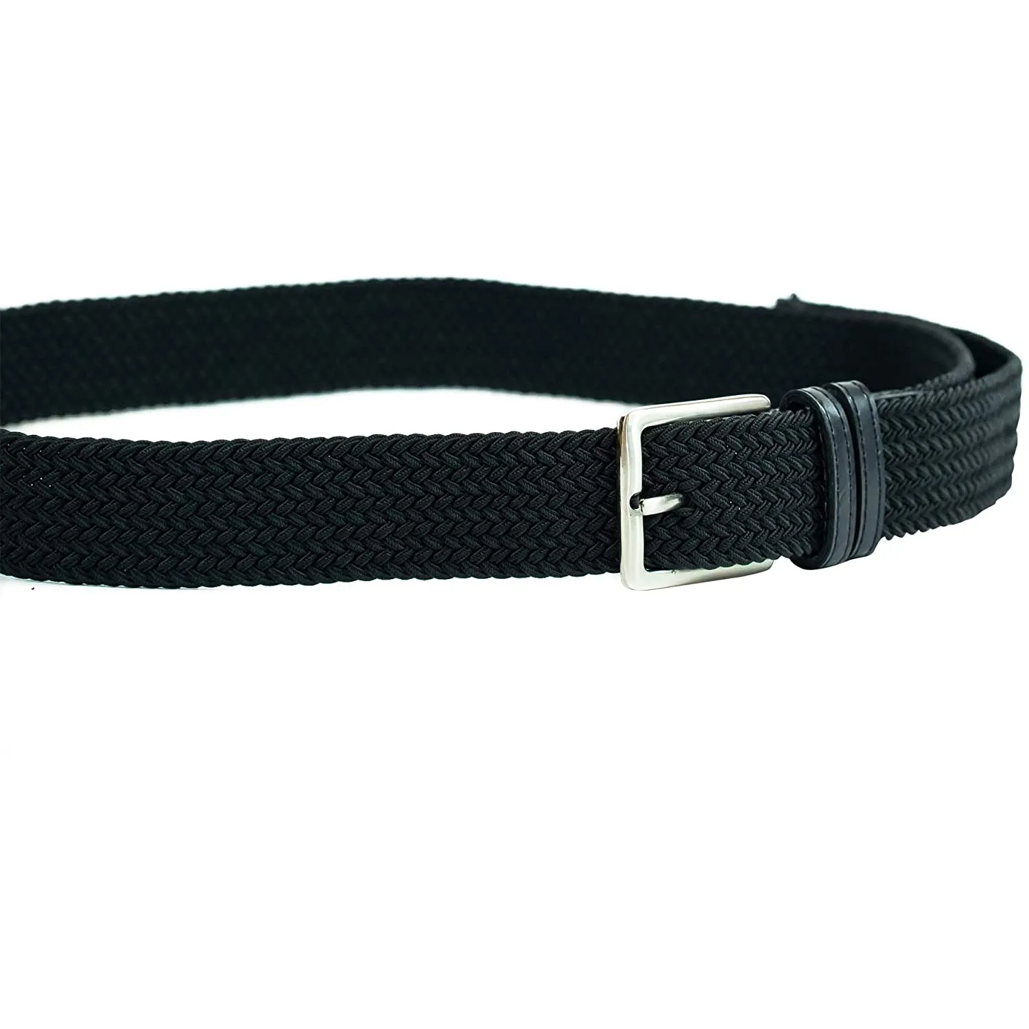 Dockers Men's Leather Braided Casual and Dress Belt | Color Black