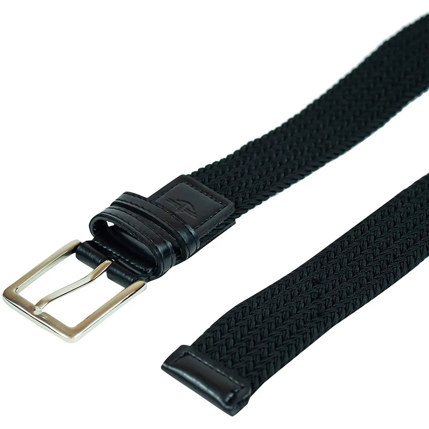 Dockers Men's Leather Braided Casual and Dress Belt | Color Black