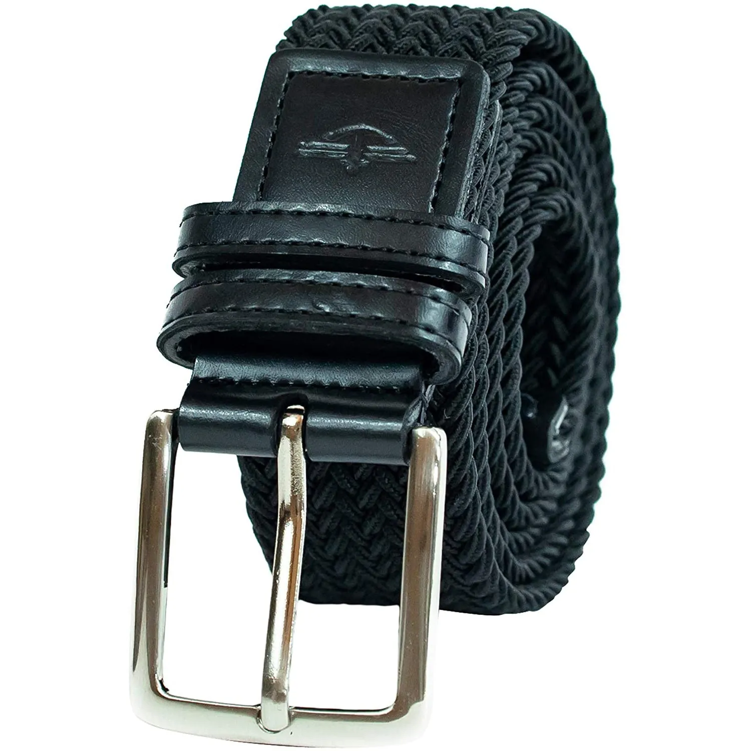 Dockers Men's Leather Braided Casual and Dress Belt | Color Black