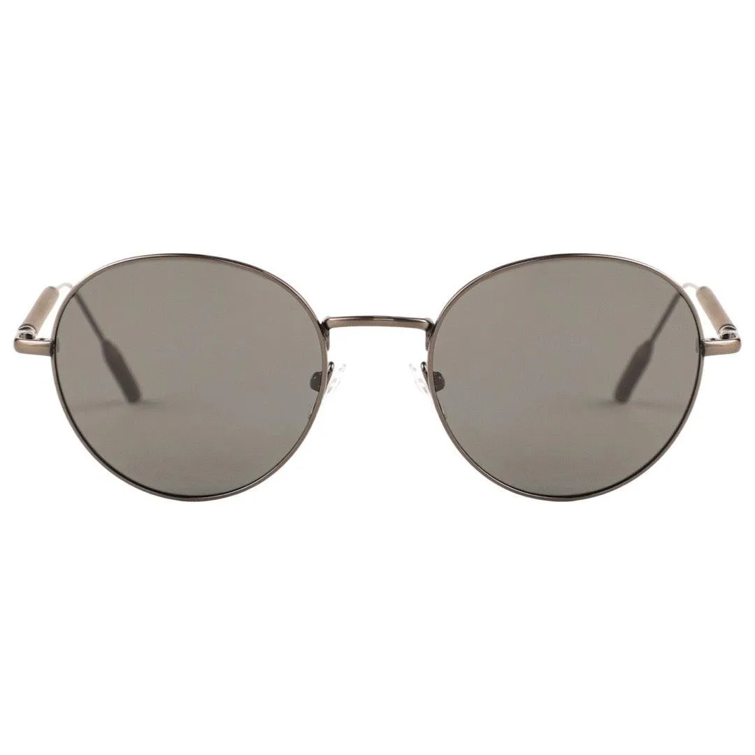 Emilia Wooden Sunglasses - Stylish Round Frame with Walnut Wood Temples