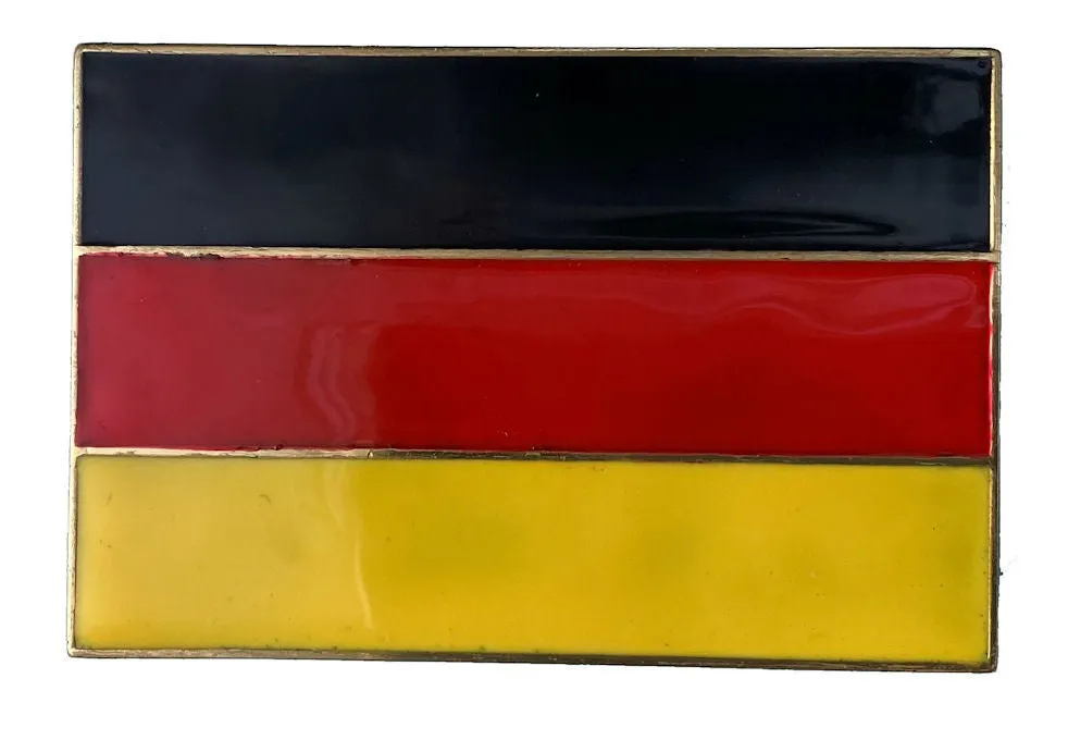 German Flag Belt Buckle