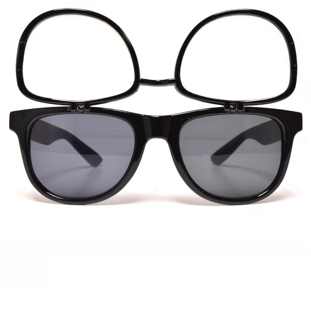 GloFX Diffraction Flip Sunglasses - Black