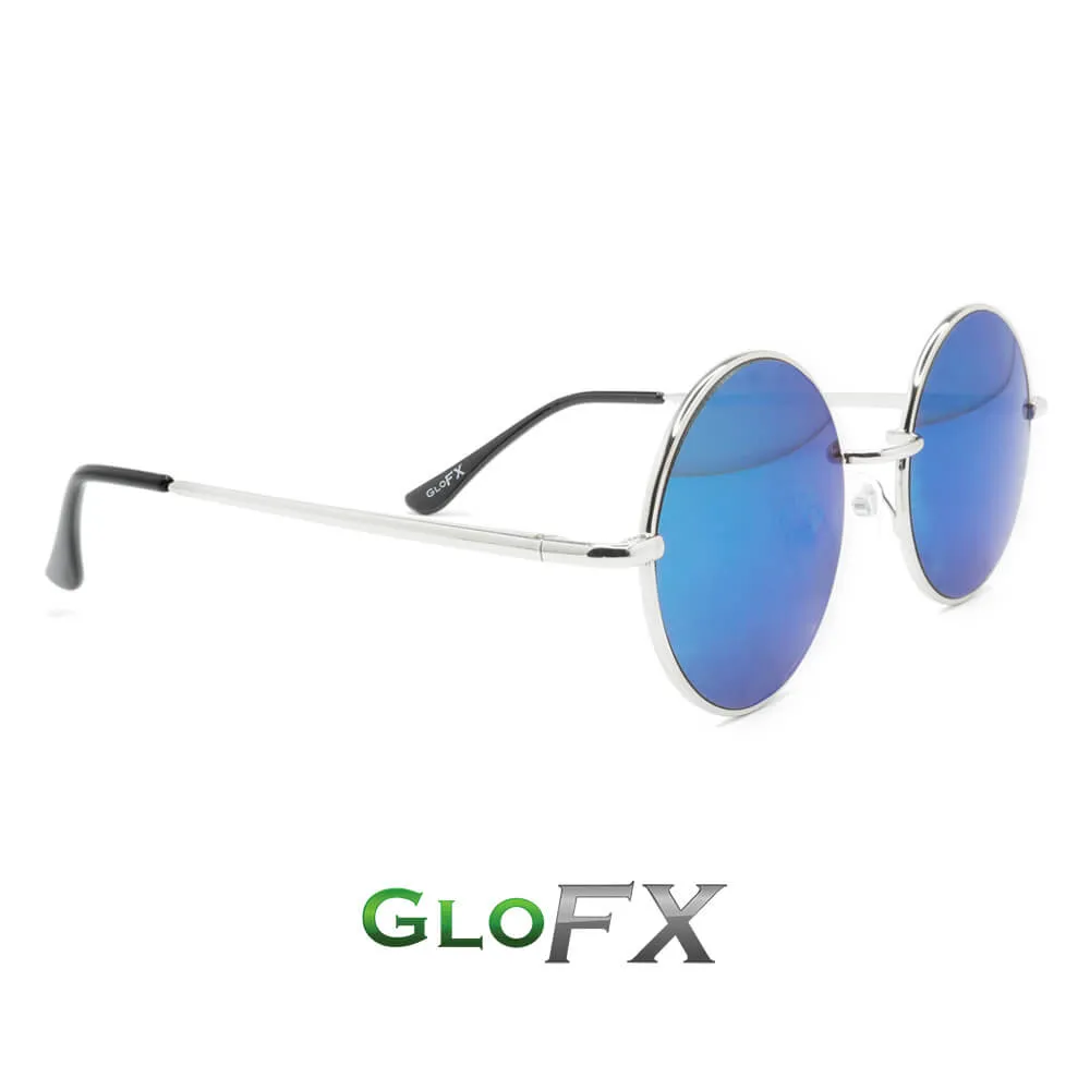 GloFX Imagine Diffraction Glasses Blue Mirror