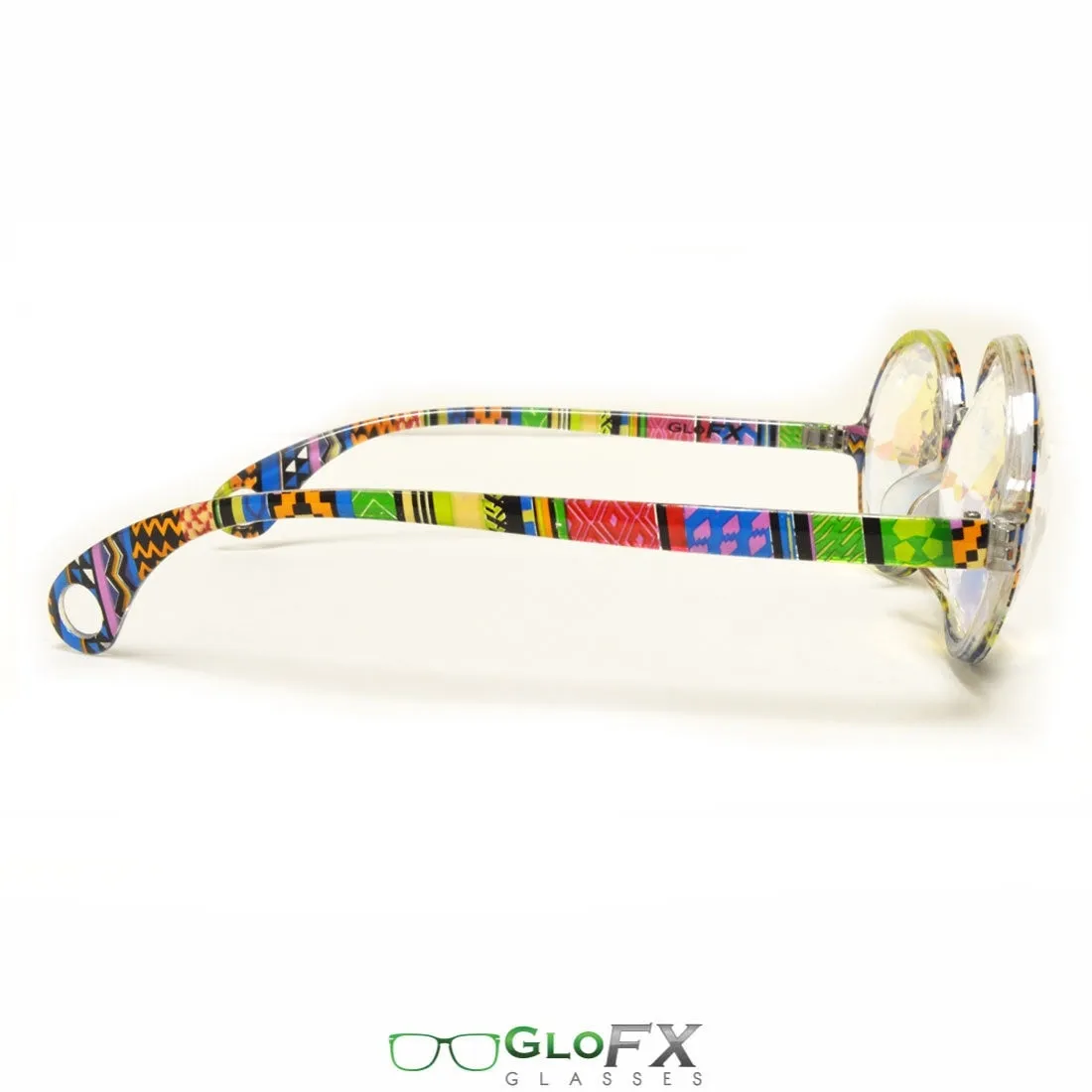 GloFX Kaleidoscope Glasses - Tribal - Rainbow