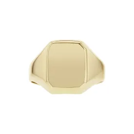 Gold Rectangle Signet Ring