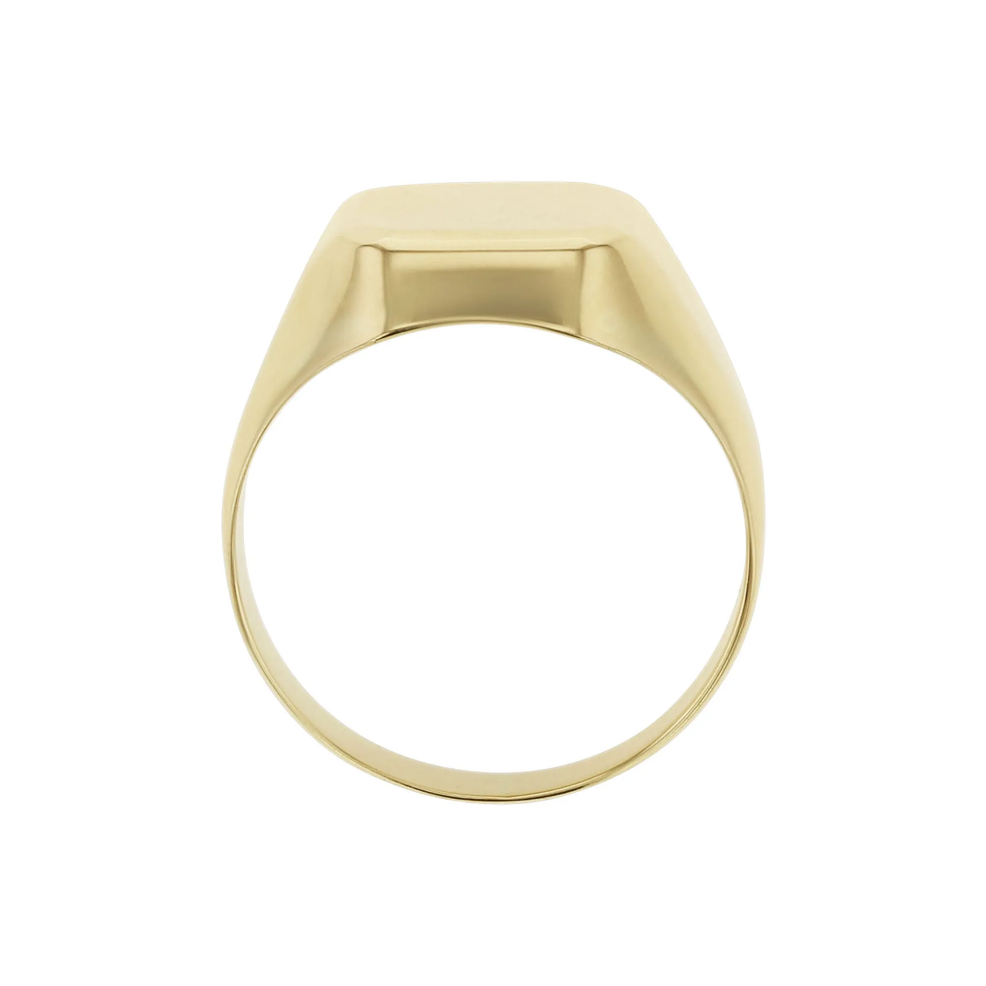 Gold Rectangle Signet Ring