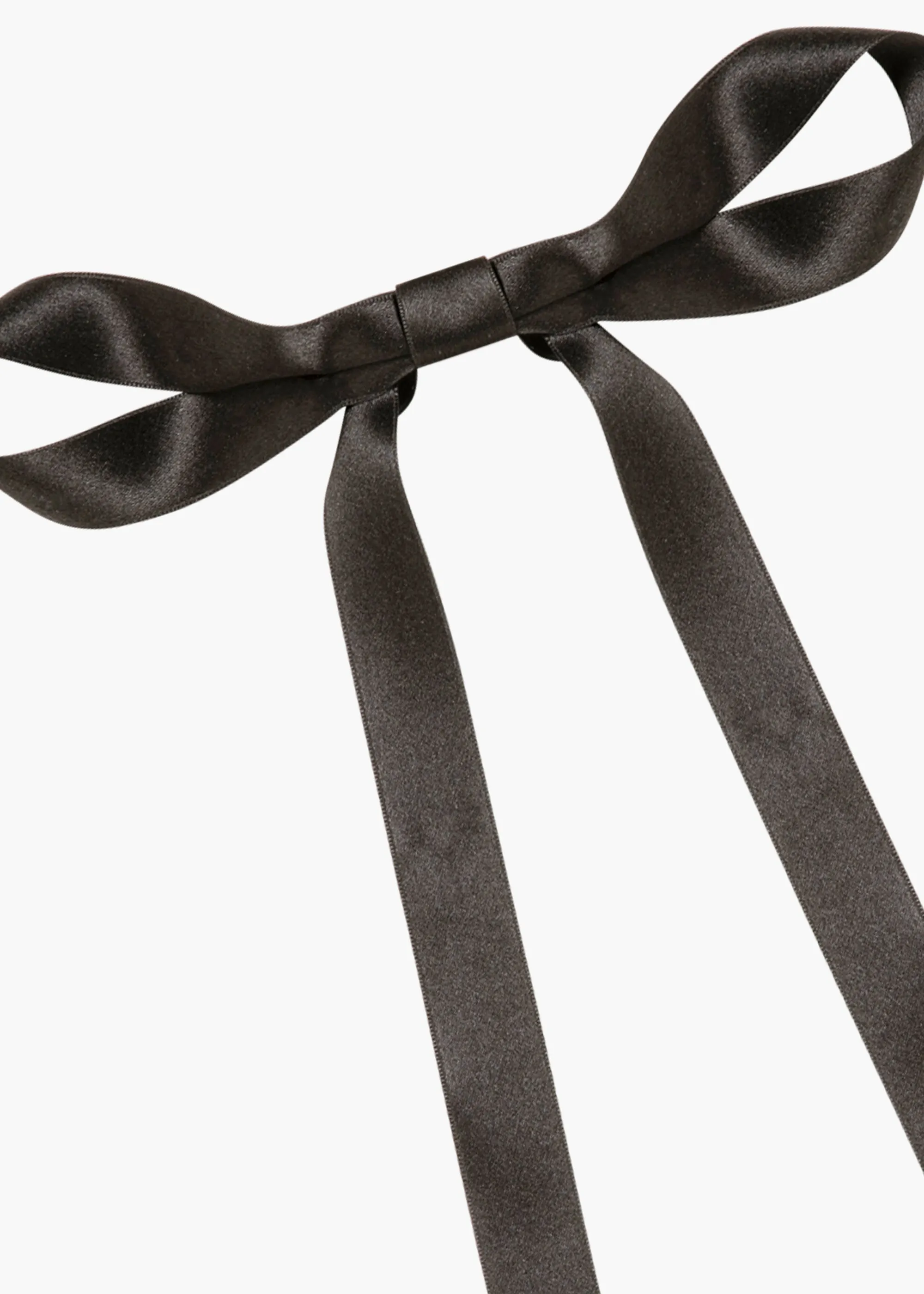 Gretta Bow Barrette -- Black