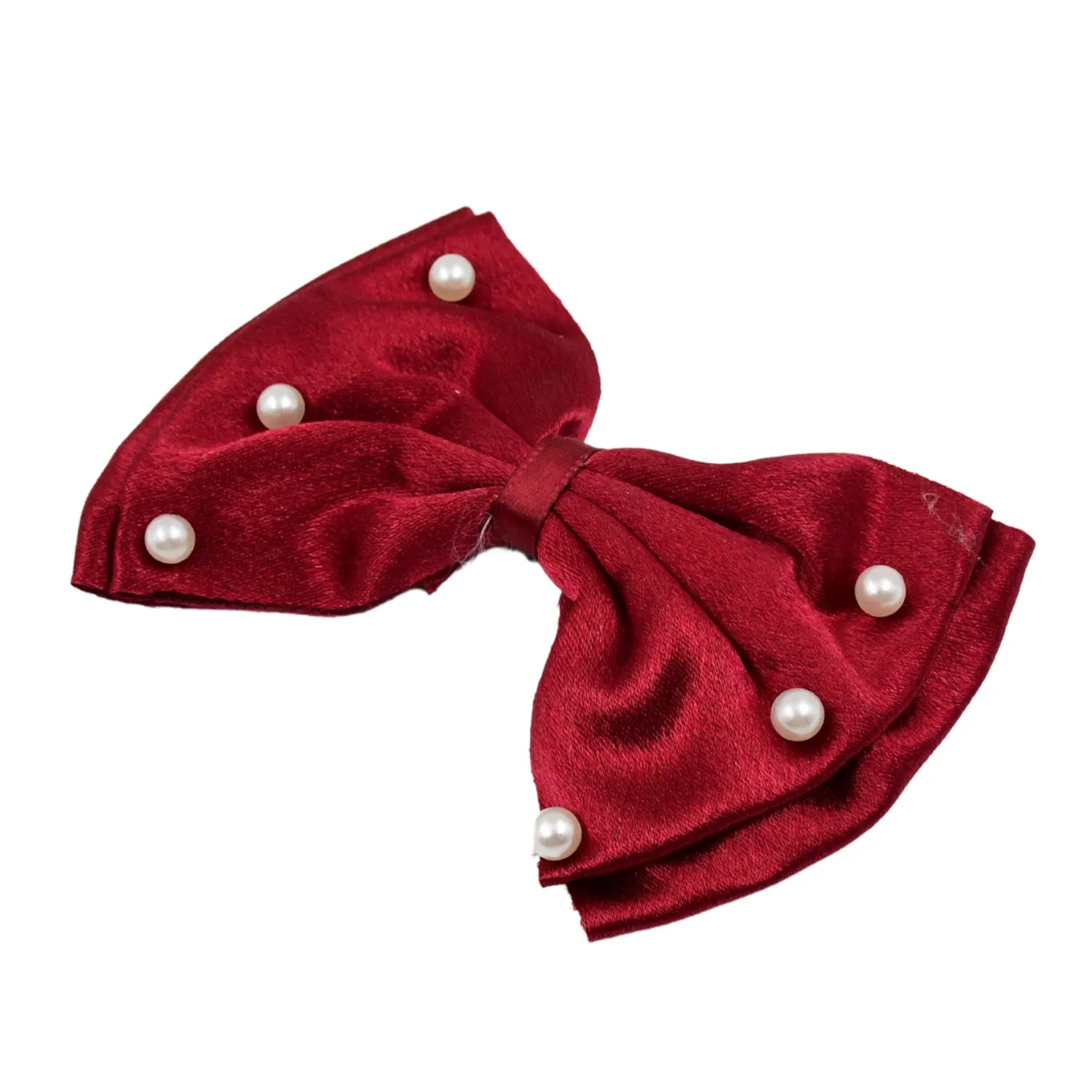 Hair Bow Knot Clip Suitable For Girls (1 Pc / Multicolour)