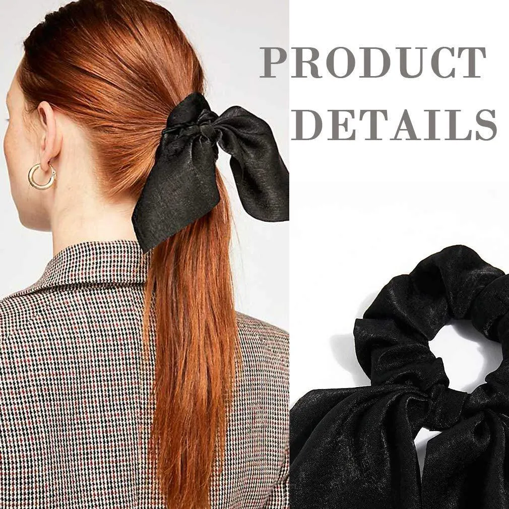 Hair Scrunchies Satin Silk Hair Ties 6PCS