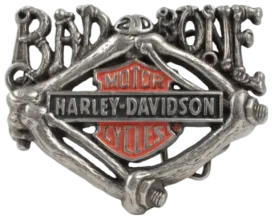 Harley Davidson Bad 2 D Bone Belt Buckle