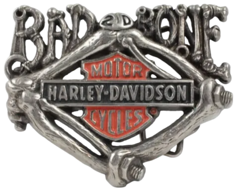 Harley Davidson Bad 2 D Bone Belt Buckle