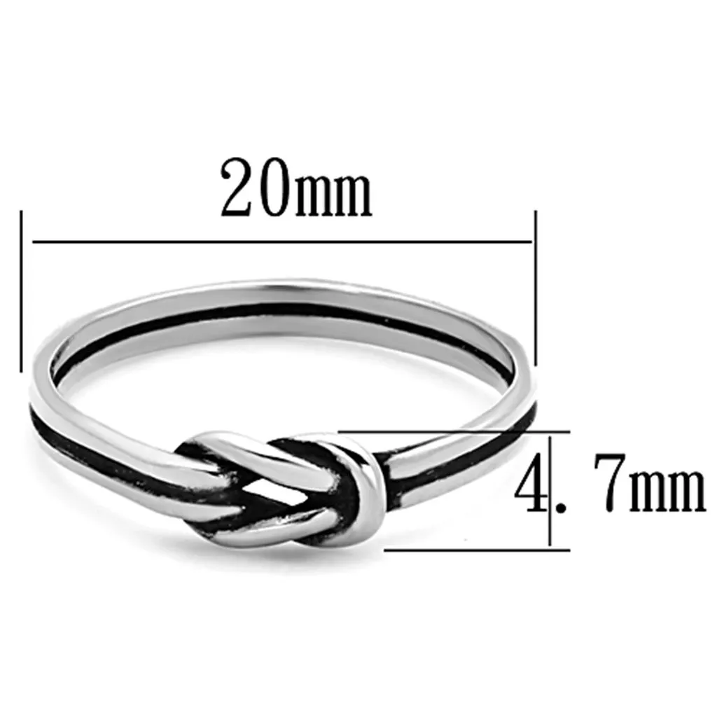 High polished (no plating) Stainless Steel Ring with No Stone for Women Style TK1239