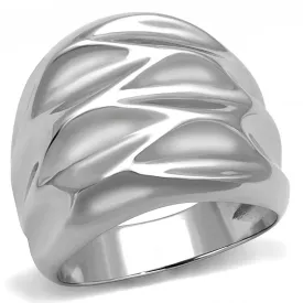 High polished (no plating) Stainless Steel Ring with No Stone for Women Style TK3262