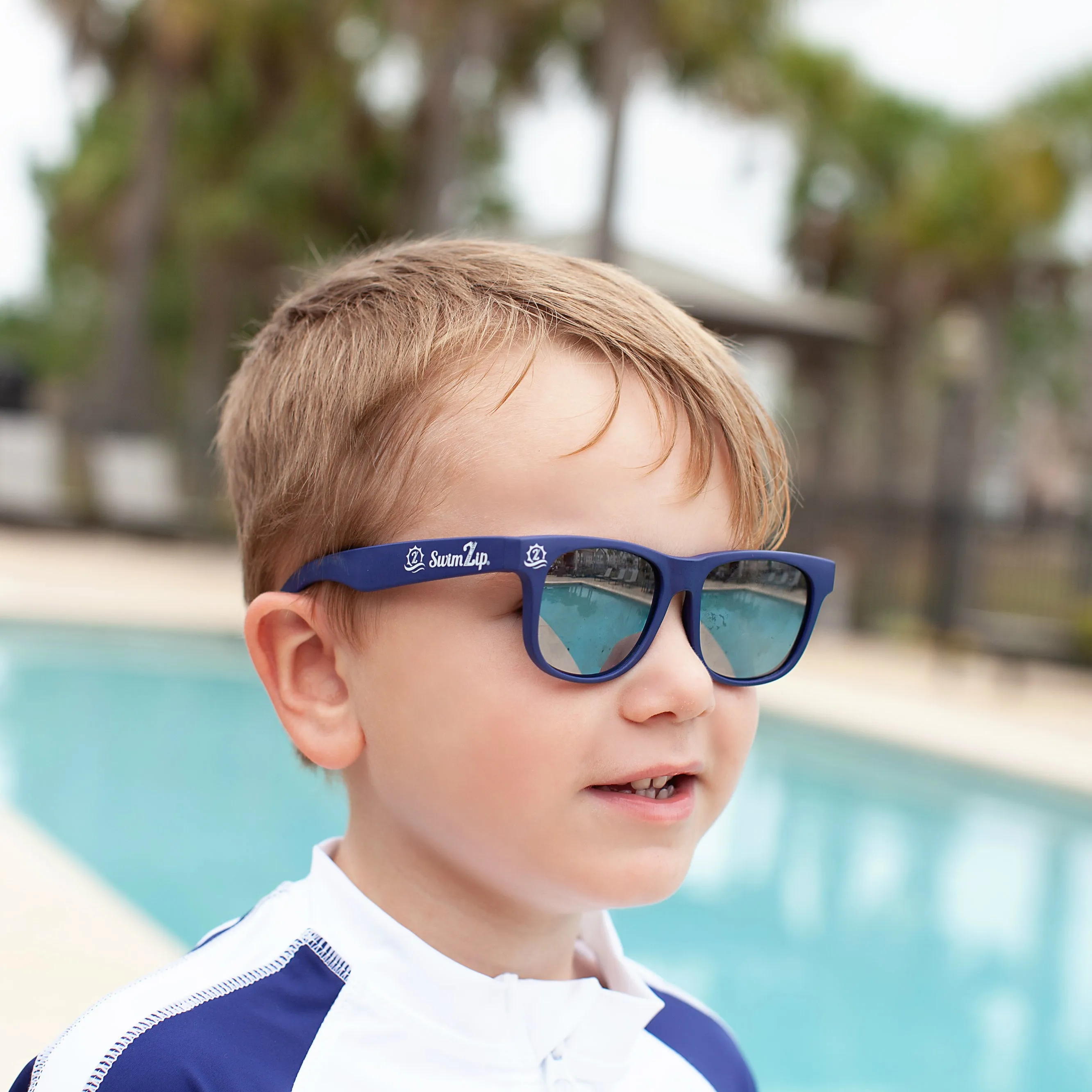 Kids Wayfarer Sunglasses - Navy