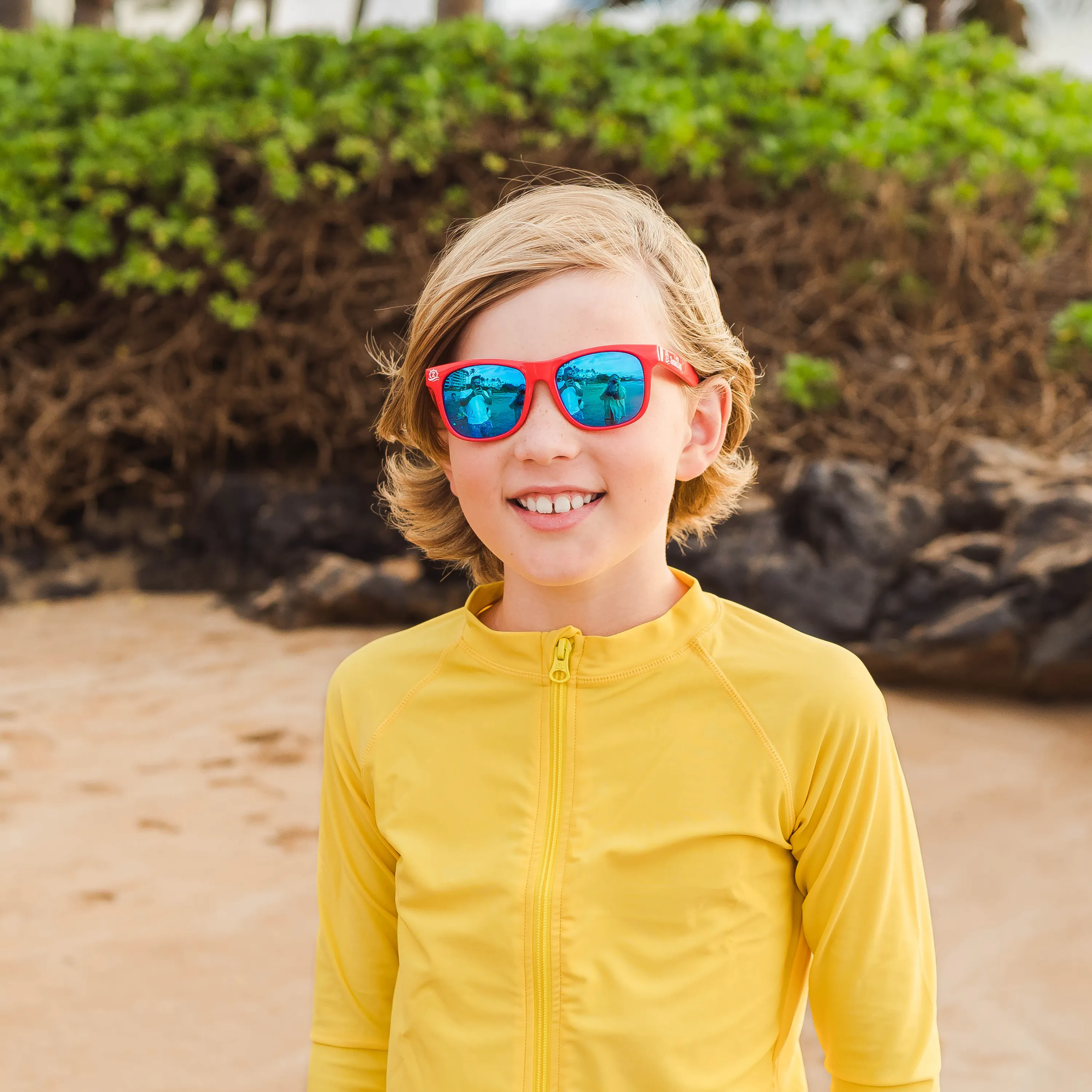 Kids Wayfarer Sunglasses - Red