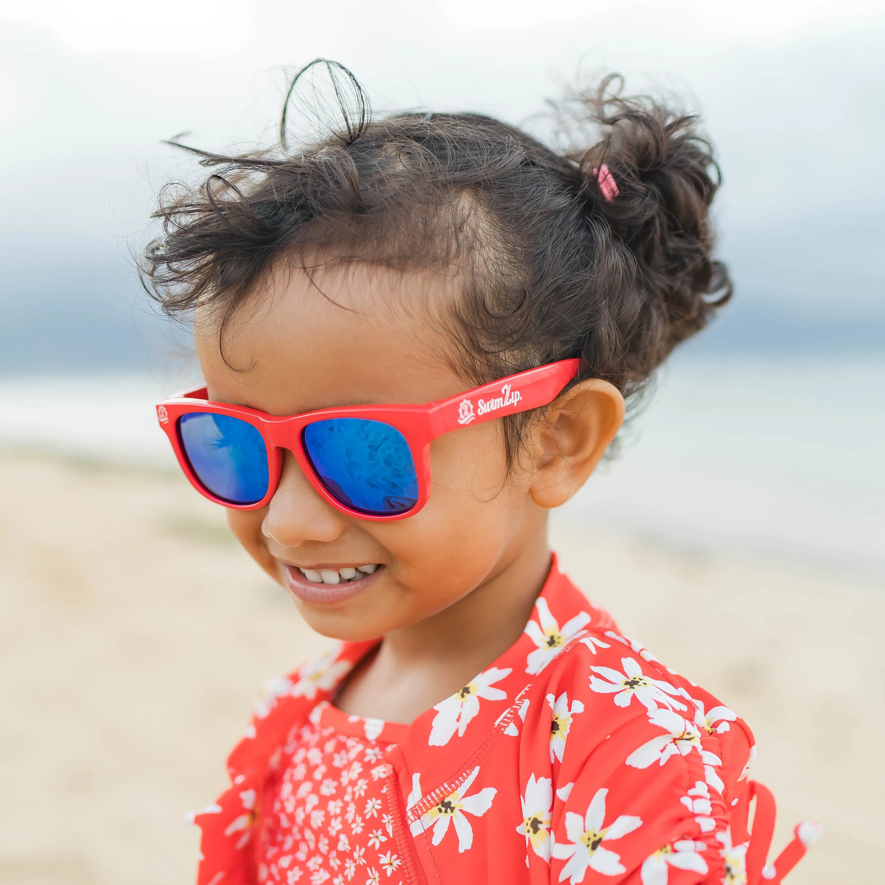 Kids Wayfarer Sunglasses - Red