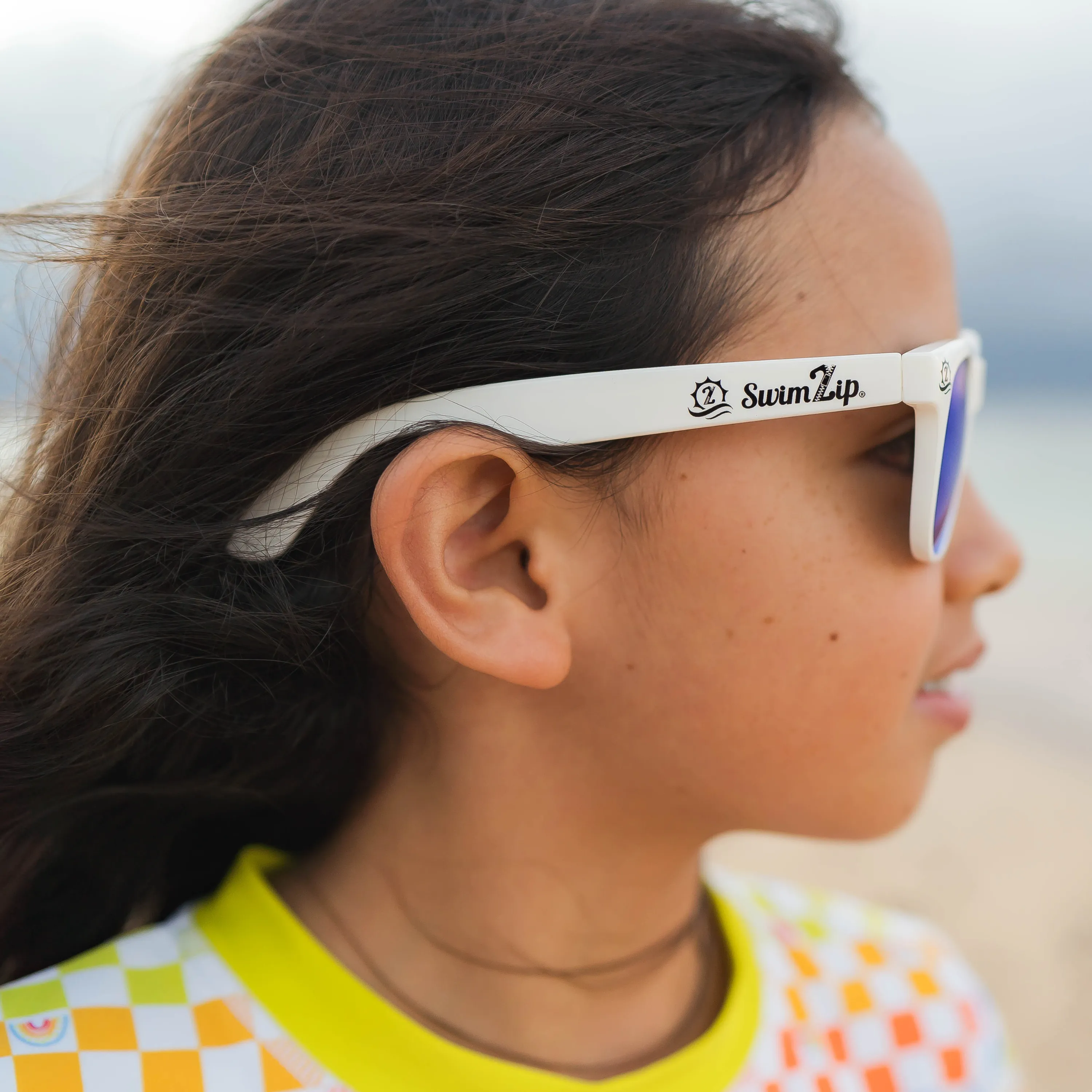 Kids Wayfarer Sunglasses - White