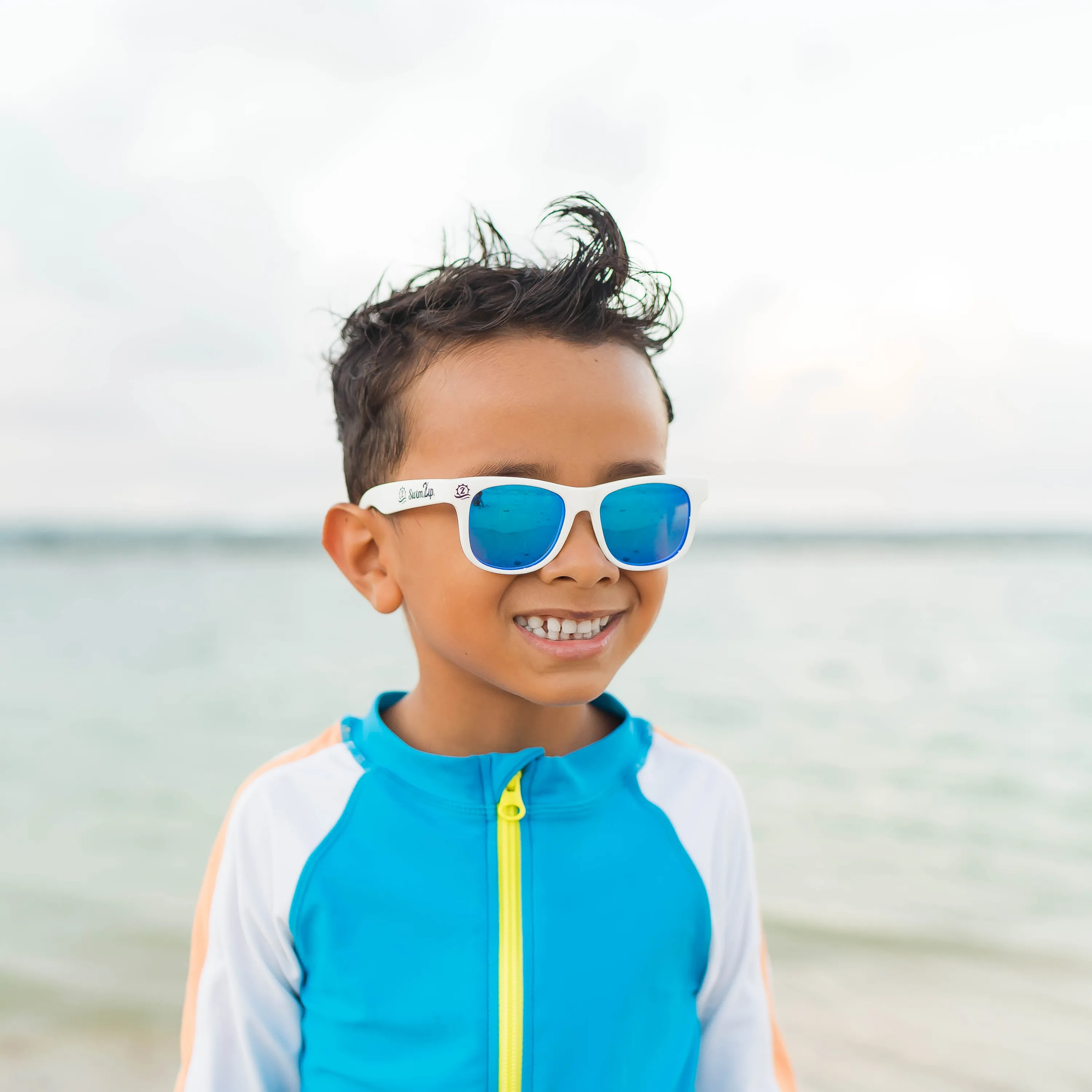 Kids Wayfarer Sunglasses - White