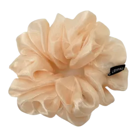 Light Apricot Organza Scrunchie